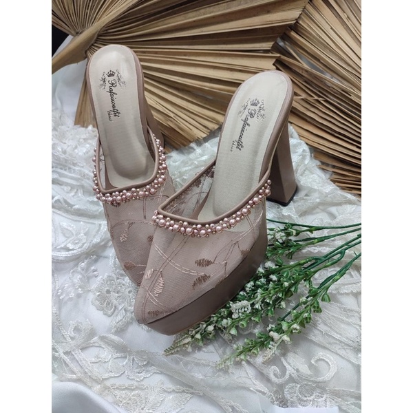 sepatu wanita lalita mocca tinggi 12cm tahu