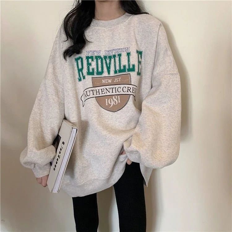 REDVILLE OVERSIZE - SWESTER WANITA - KOREAN STYLE - SWEATER OVERSIZE