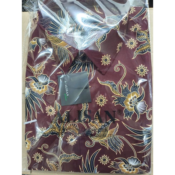 Alisan Kemeja Batik Print XXXL (17) Tangan Panjang