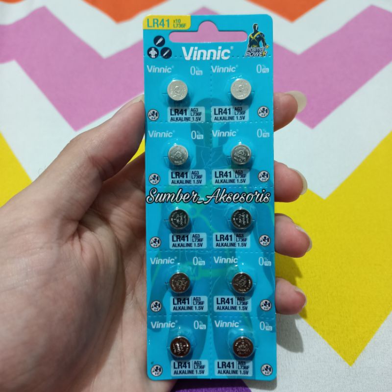 Baterai Vinnic L736F 736 L736 LR41 AG3 | Batre Vinnic ORIGINAL LR41 | AG3