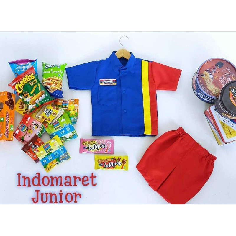 SERAGAM INDOMARET KOSTUM ANAK LAKI-LAKI DAN PEREMPUAN