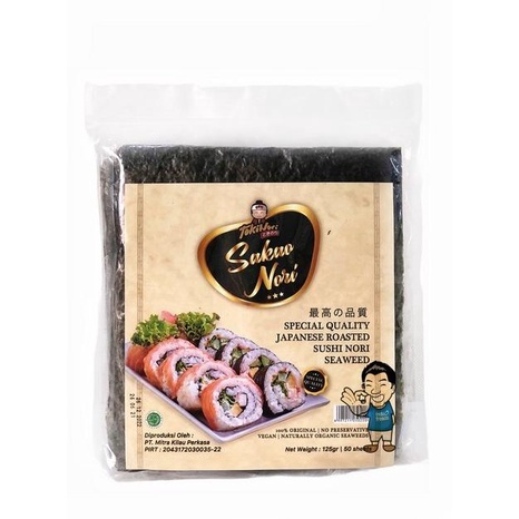 

PROMO Tokinori Sakao Sushi Nori Reguler- Roasted Seaweed- Rumput Laut 50 pc MURAH
