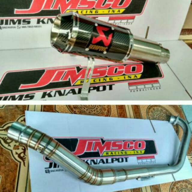 Knalpot Akrapovic GP Lorenzo Vixion cbr150 mxking gsxr r15 xabre newcb150 FU mx bison dll-1
