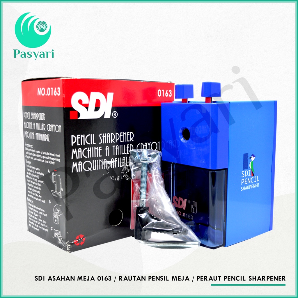 

Sdi Asahan Meja 0163 / Rautan Pensil Meja / Peraut Pencil Sharpener