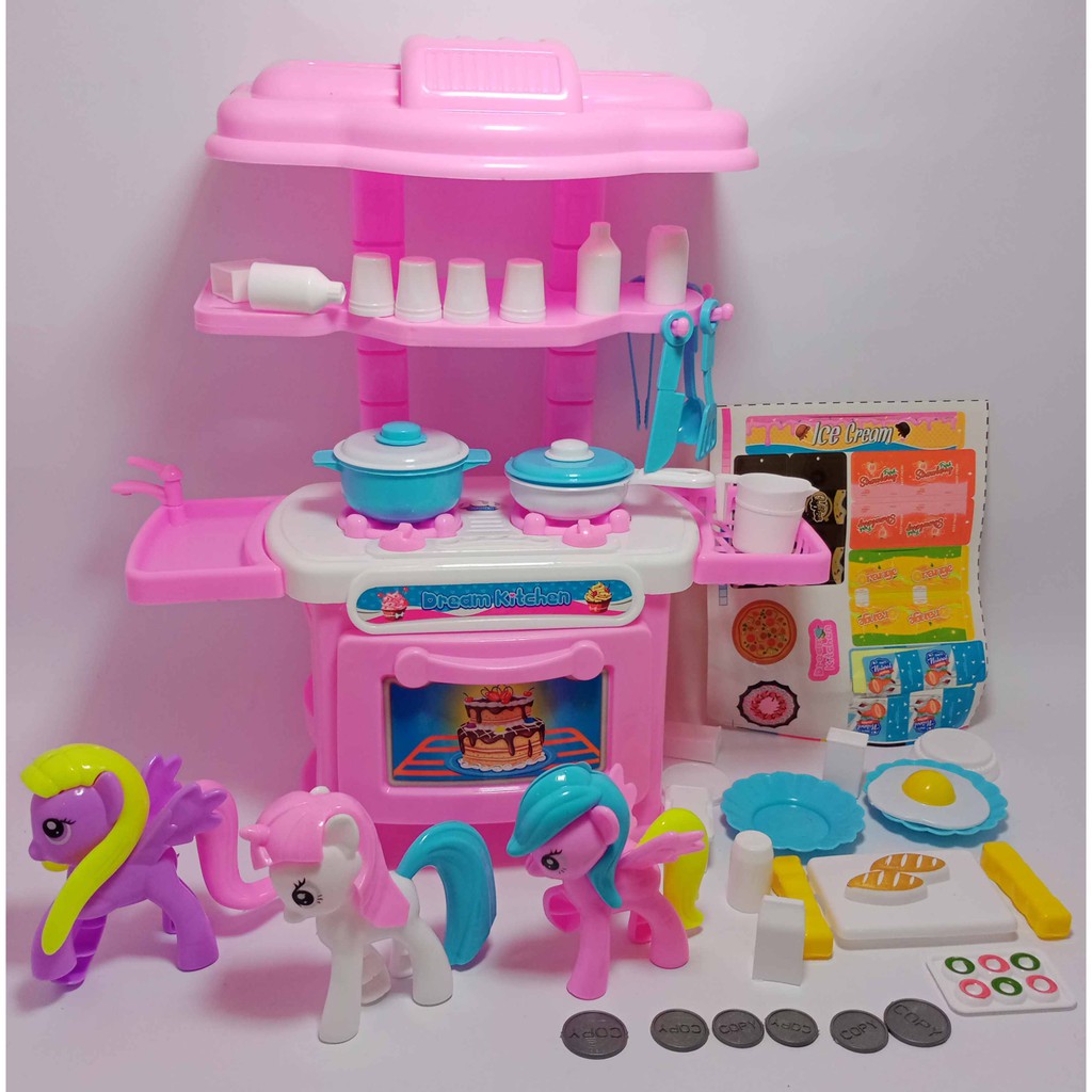 MAINAN KITCHEN SET Dapur Masak Kuda Poni Happy Cooking