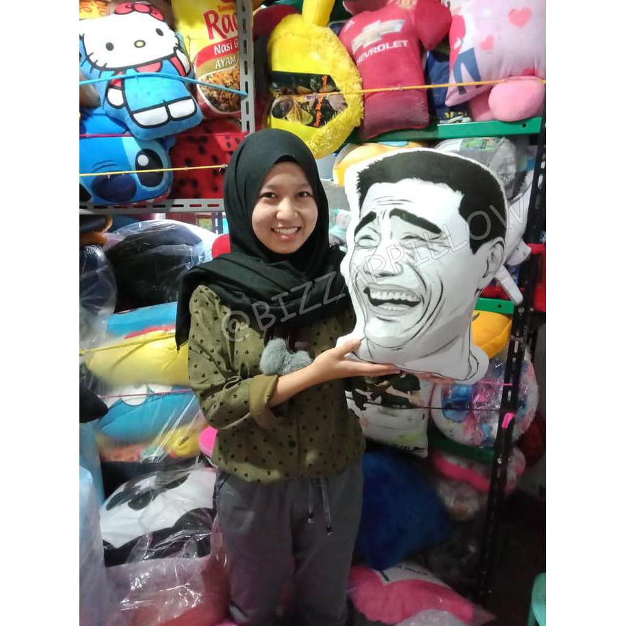 Terlaris Bantal Karakter Bantal Boneka Ketawa Meme Comic Lucu