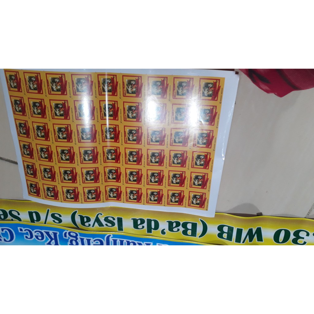 

Cetak Stiker A3+ Bahan Chromo/Bontax