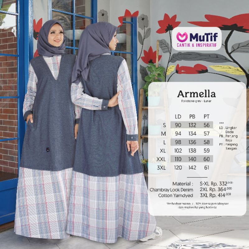 [READY] SARIMBIT MUTIF ARMELLA FLOKSTONE GREY LUNAR DEVANO ARMELA KOKO DEVANO GAMIS ARMELLA