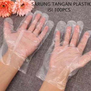 Sarung Tangan Plastik pelastik isi 100 pcs Glove Sarung tangan sekali pakai sarung tangan