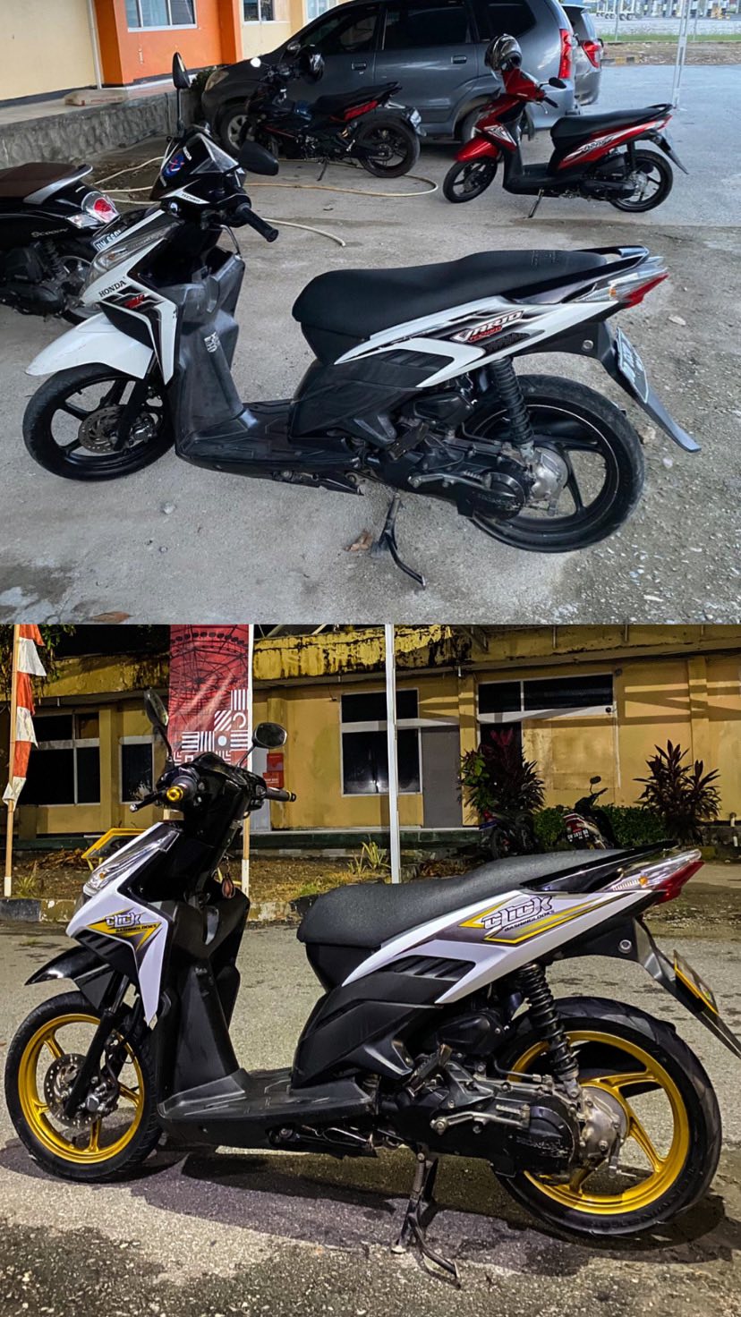 Striping Custom Vario Techno 110 Lama Mothai Thaillok Modifikasi Shopee Indonesia