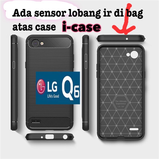 LG Q6 case rugged armor - LG Q6 Plus cover soft case