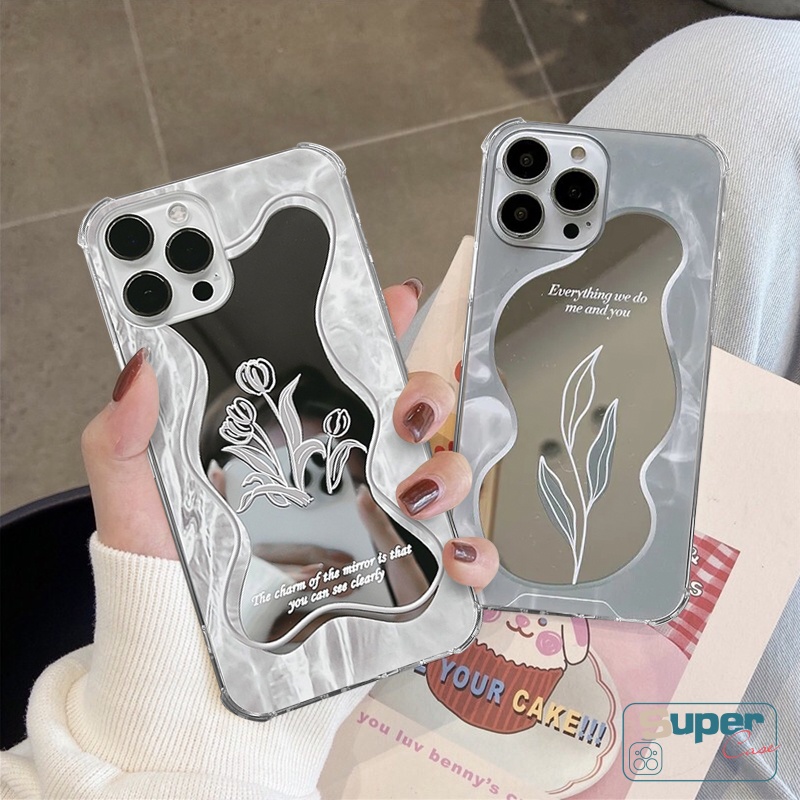 Casing Soft Case Tpu Motif Bunga Untuk iPhone 11 13 12 Pro Max 7 8 Plus XR X XS Max SE 2020