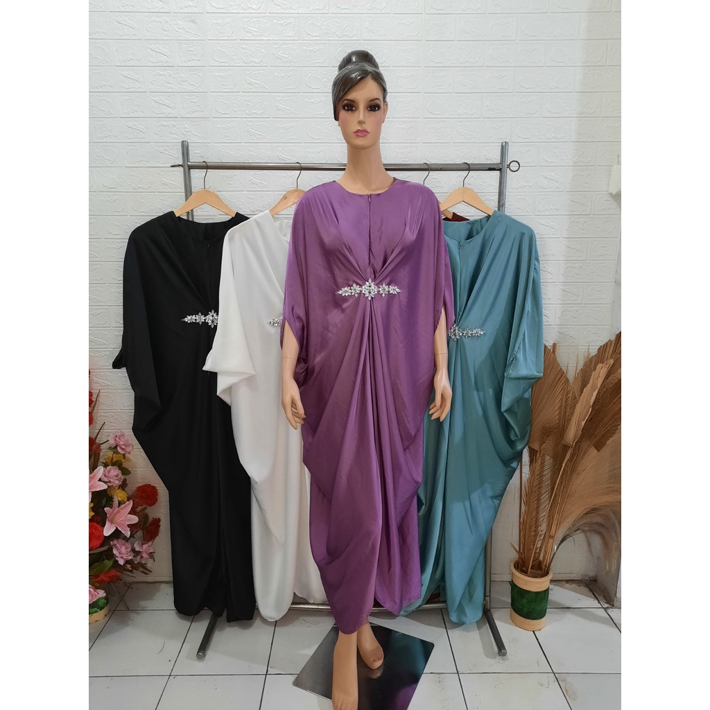 (TERMURA) GAMIS KAFTAN TERBARU / GAMIS KAFTAN MEWAH / BAJU KAFTAN TERBARU /BAJU KAFTAN BERASESORIS/BAJU LEBARAN