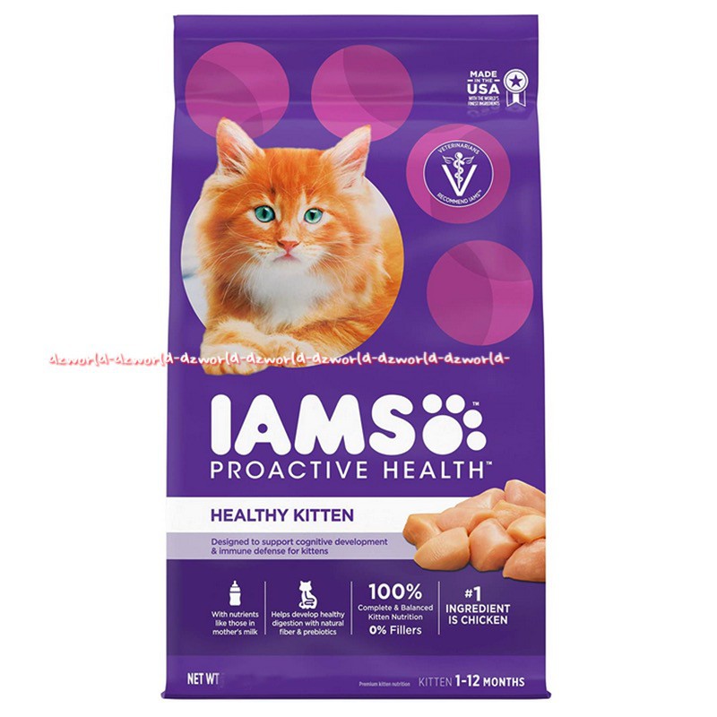 Iams Proactive Health Healthy Kitten 1Kg Chicken Flavour Makanan anak Kucing iam