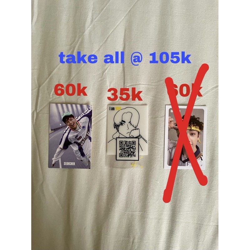 I AM WHO STRAY KIDS SEUNGMIN AND HAN PHOTOCARD/PC