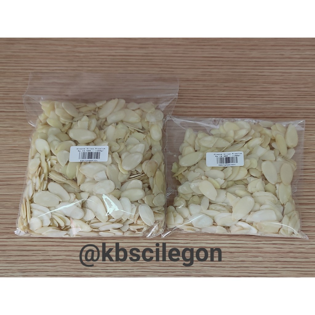 

Almond Slice Premium Kemasan 250gr & 100gr