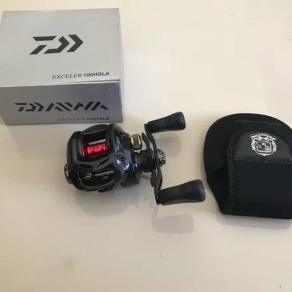 Rel Rell Reel Casting Daiwa Exceler 100 HSLA Katrol Pancing Alat Pancing Gulungan Pancing