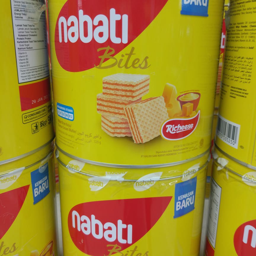 

Nabati Wafer Kaleng 320 gr/Nabati Wafer Cheese 320gr