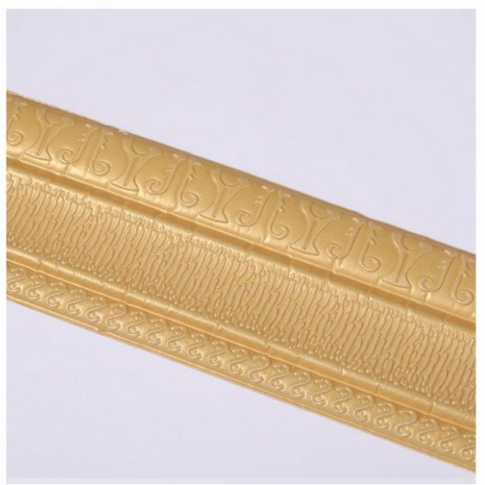 Wallpaper Foam 3D List / Stiker Dinding Atas / Wall Sticker List - 5MM-Gold Y004