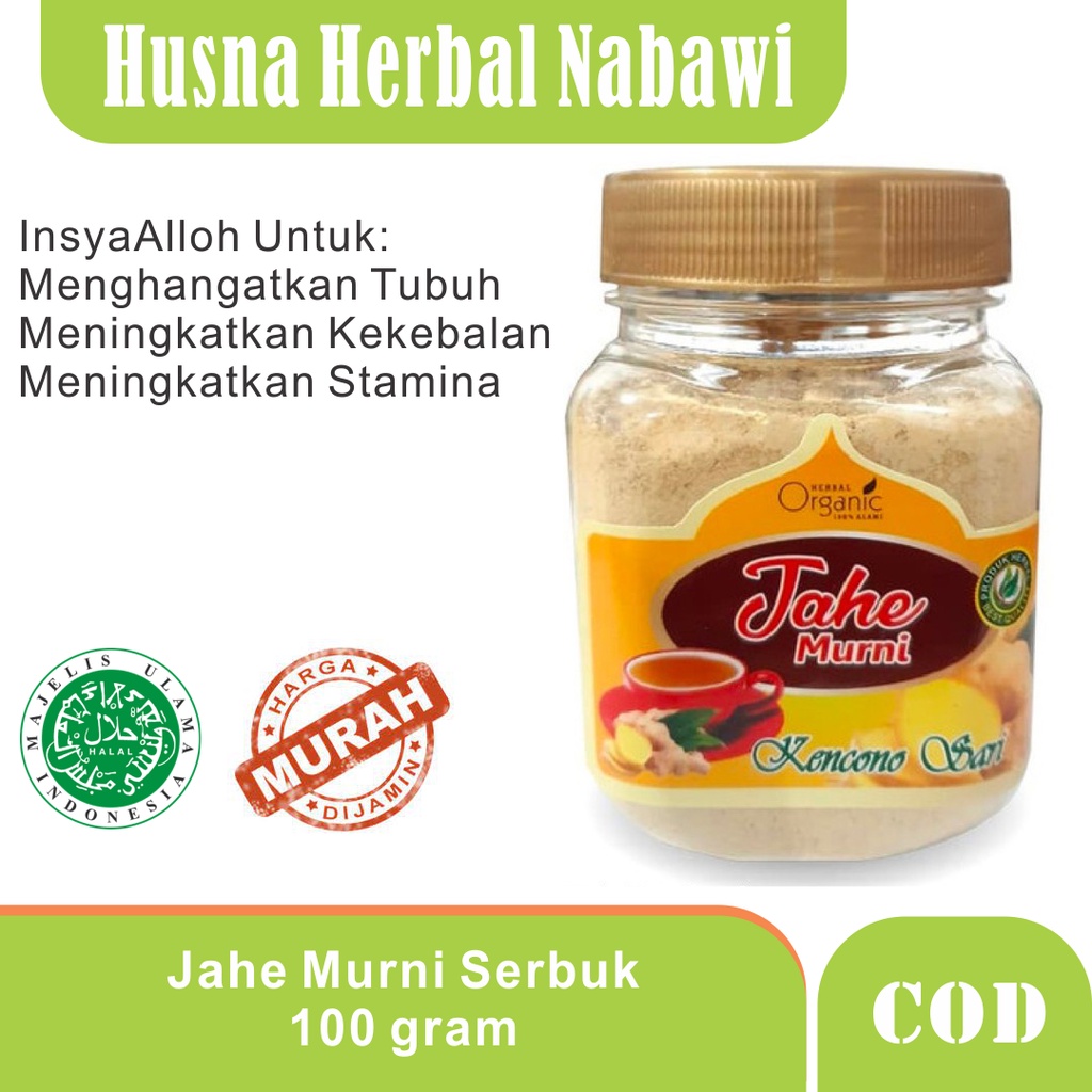 

PROMO PROMO Jahe Murni Bubuk Husna Herbal Nabawi