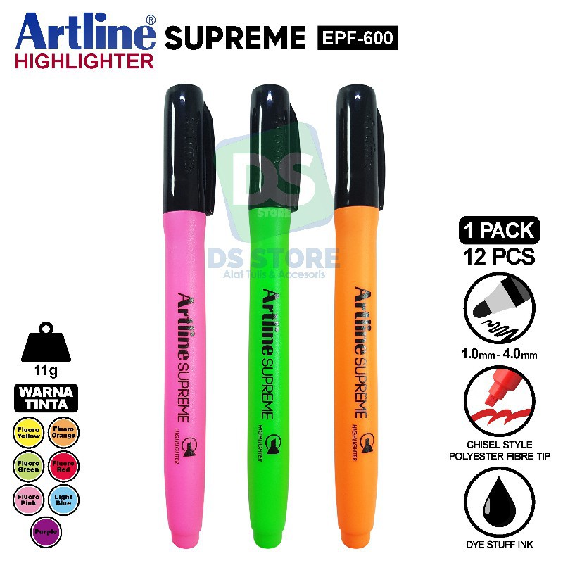 

Stabilo / Highlighter Pen Supreme [1.0-4.0 mm] EPF-600 ARTLINE