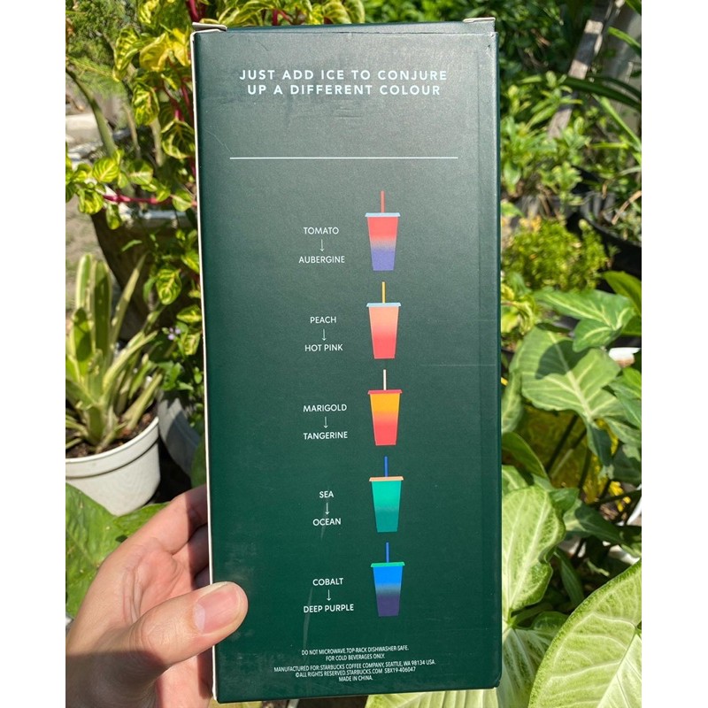 Taiwan Starbucks 2020 Colorchange Reuseable Cold cup