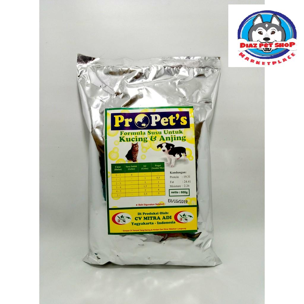 PROPETS 600GR FORMULA SUSU UNTUK KUCING &amp; ANJING