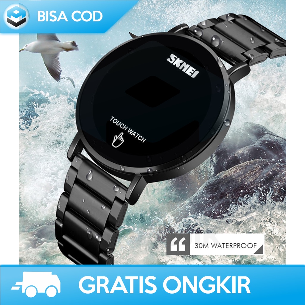 JAM TANGAN PRIA LAYAR SENTUH DIGITAL ANTI AIR SKMEI 1550 ORIGINAL
