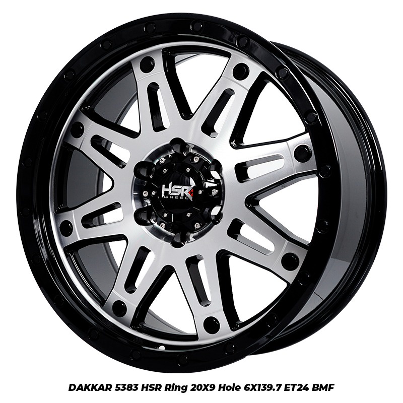 Velg Mobil HSR DAKKAR 5383 Ring 20 Pelek Offroad Pajero Fortuner Ranger