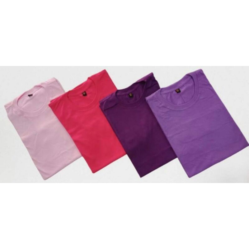 Kaos Polos Wanita Pria Katun Tebal