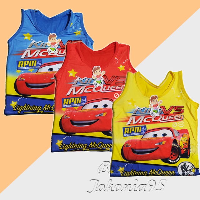 Singlet Anak Cowo Karakter TK SD - Kaos Dalam Anak Laki-Laki