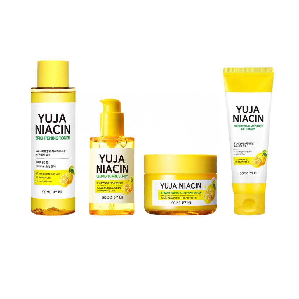 тонер yuja niacin brightening toner, 30 мл. Yuja niacin 30 days brightening starter kit. Yuja niacin. Yuja niacin. Some by mi yuja niacin brightening moisture gel cream.