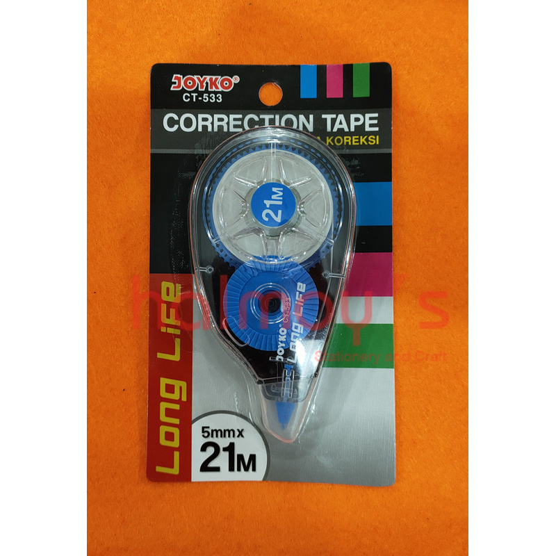 

CORRECTION TAPE / TIP EX KERTAS JOYKO CT - 533 ( 5 MM X 21 M )