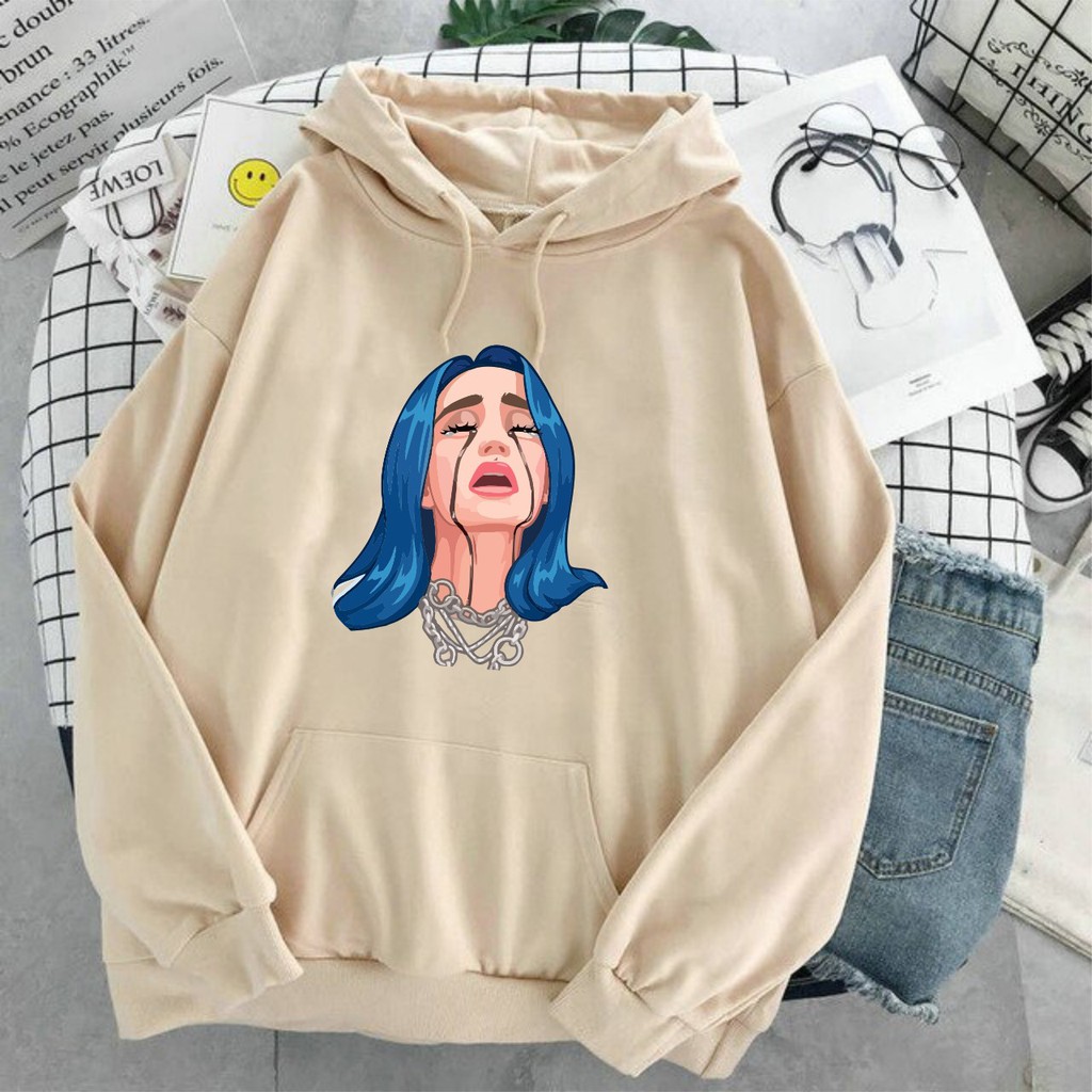 HOODIE WANITA  BILLIE CRYING - ATASAN CEWEK TEBAL PREMIUM