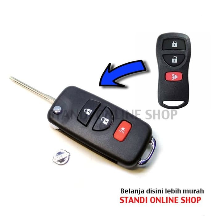 Casing Kunci Lipat Flip Key Rumah Kunci Nissan Grand Livina Livina New Model