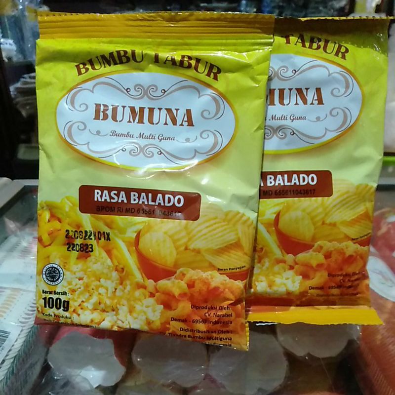 

bumbu tabur Bumuna aneka rasa 100g | bumbu tabur merk lama Yutakachi 100g