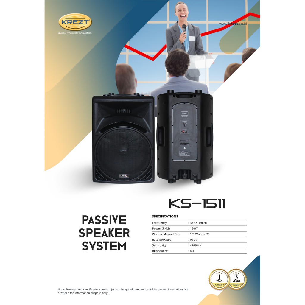 PASSIVE SPEAKER KREZT KS-1511