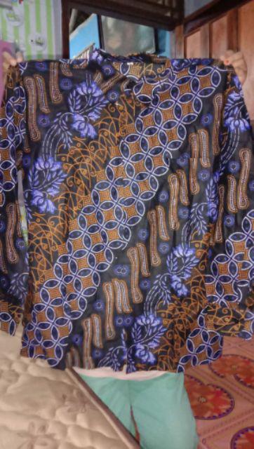 Diskon Bswart Batik Hrb026 Kenongo Hem Pendek Padi Pekalongan M L Xl Batik Pria Murah Modern Grosir