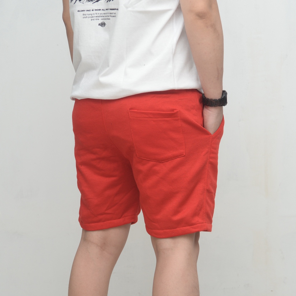 Wengkie.id / Boardshort / celana pendek pria / celana pendek wanita / celana casual / celana pendek murah / Warna Merah