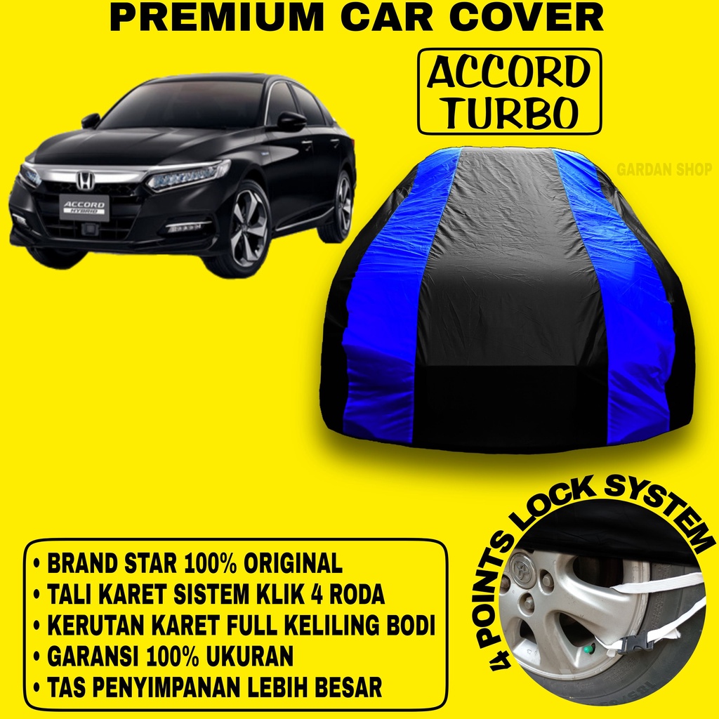 Body Cover ACCORD TURBO Sarung Strip BIRU Penutup Pelindung Bodi Mobil Accord Turbo PREMIUM