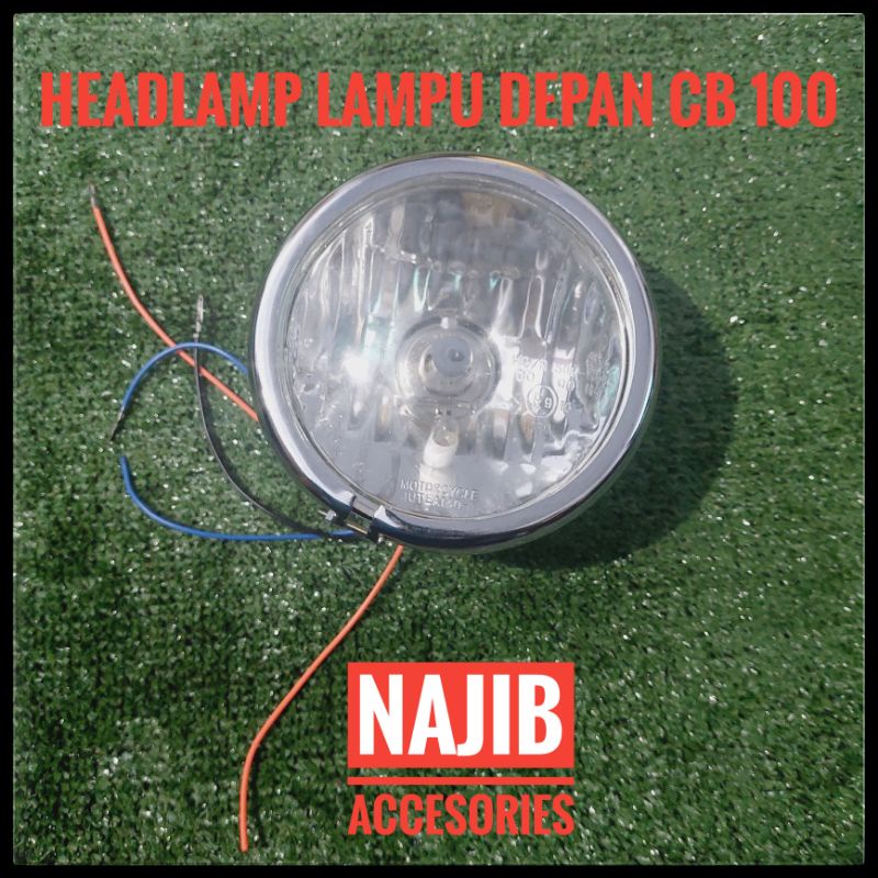 Lampu Depan Reflektor Cb100 - Lampu Pesek Cb Bulat