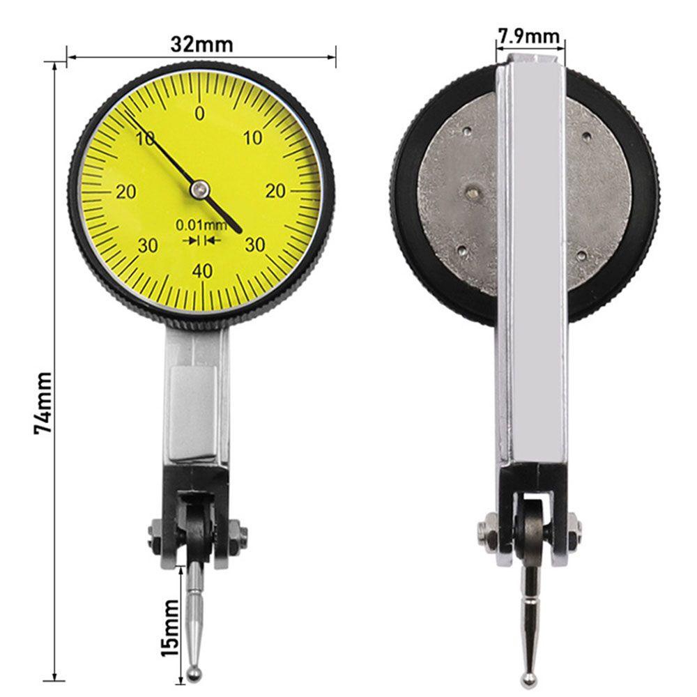 POPULAR Populer Dial Gauge Akurat Dial Ruler Alat Tes Shockproof Metrik Presisi