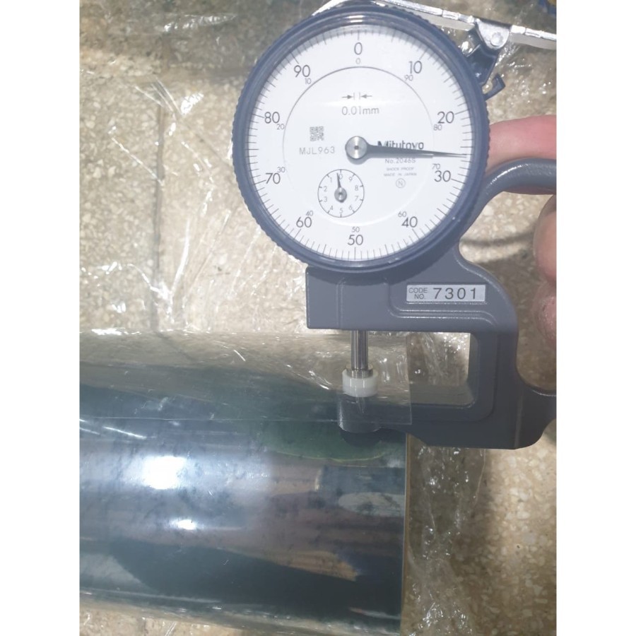 

Mika Kaku Rigid PVC SHEET 0,25mm Lebar 1,4mtr Super Clear Bening