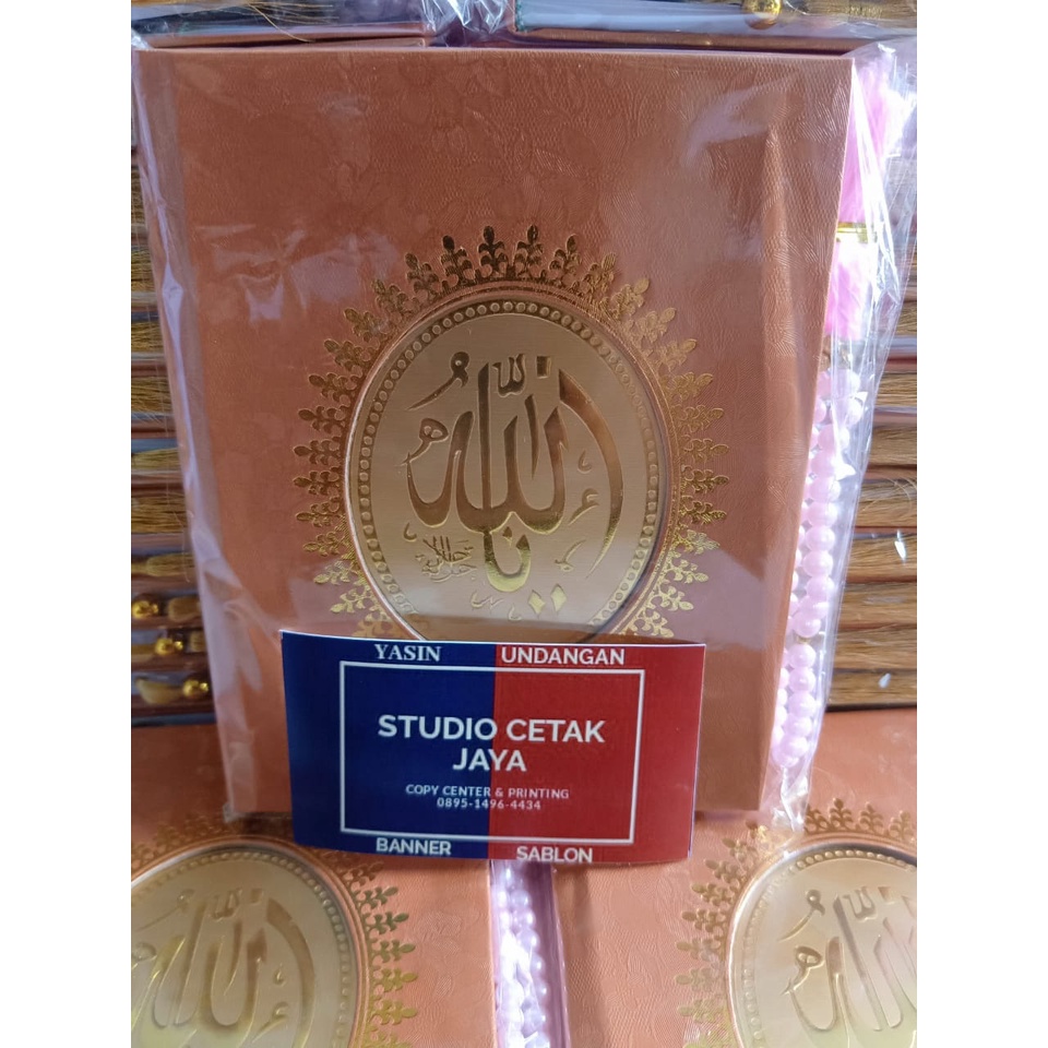Cetak Buku Yasin dan Tahlil Hardcover 208 Hal Free Tasbih