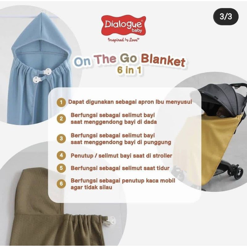 Dialogue Baby On The Go Blanket 6 in 1 Function DFB0044