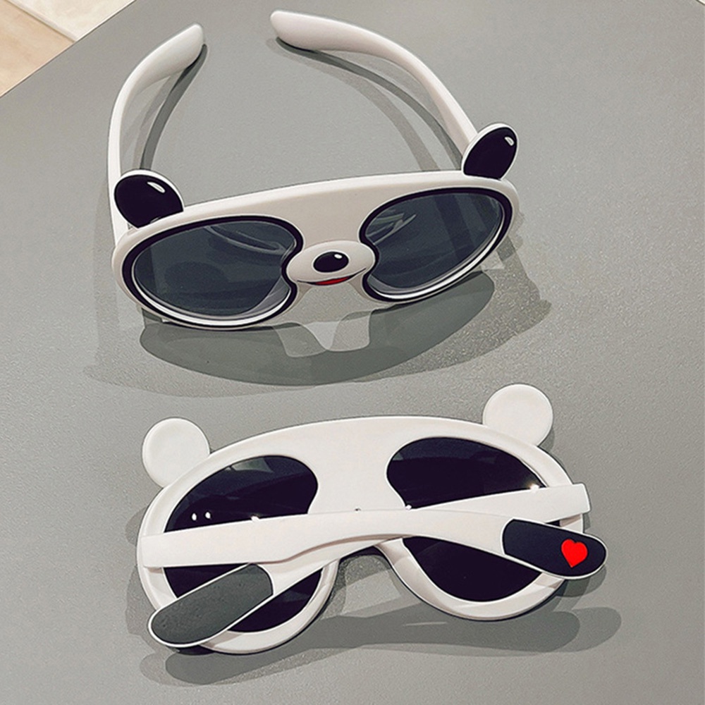 Kacamata Polarized Pelindung UV Bentuk Kartun Panda Bahan Silikon Untuk Anak