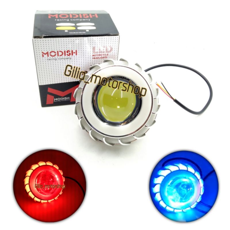 Lampu Depan Projie Modish Racing Import 3 Mode Hi Low Dan Flash Universal
