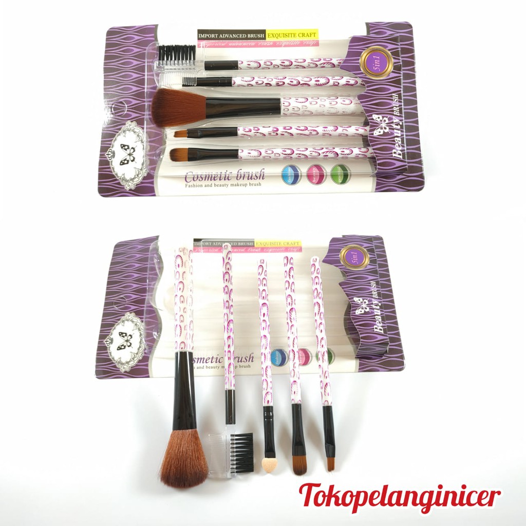 Kuas Make Up Murah Isi 5  Pcs Tokopelanginicer