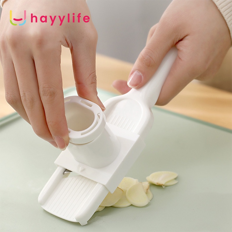 HAYYLIFE Alat Pengiris Bawang Putih Multifungsi 2 In 1 Untuk Dapur HL-ABA718
