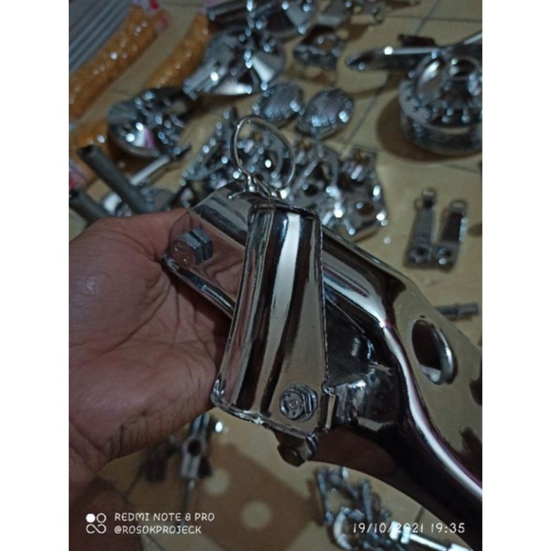PLAT KABEL KOPLING TIGER REVO ORI CHROME